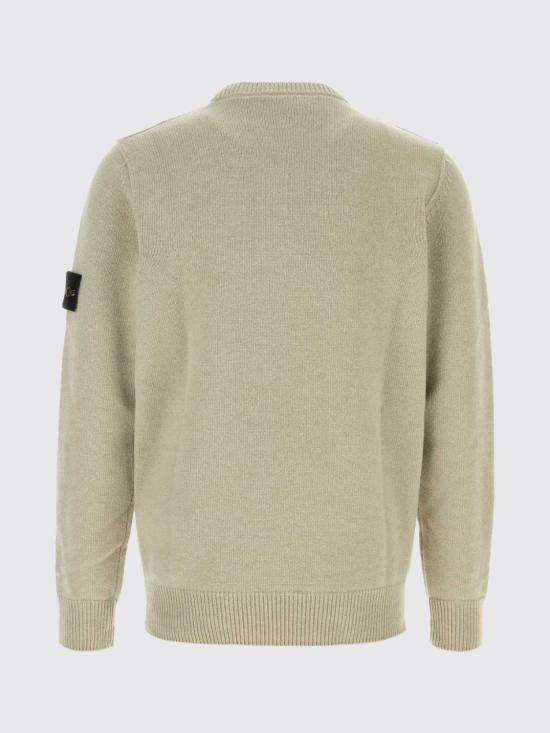 26FW 스톤 아일랜드 램스울 립드 트림 레귤러 핏 크루넥 스웨터 5100072S00A3 V0095 Beige - STONE ISLAND
