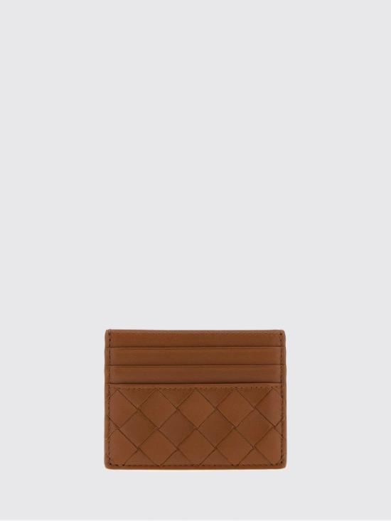 26FW 보테가베네타 인트레치아토 크레딧 카드 케이스 796324VCPP3 2376 Brown - BOTTEGA VENETA