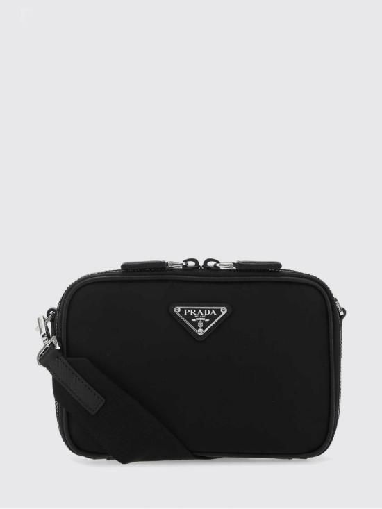 26FW 프라다 리나일론 앤 사피아노 레더 브리크 백 2VH070VXMP2DMH F0002 Black