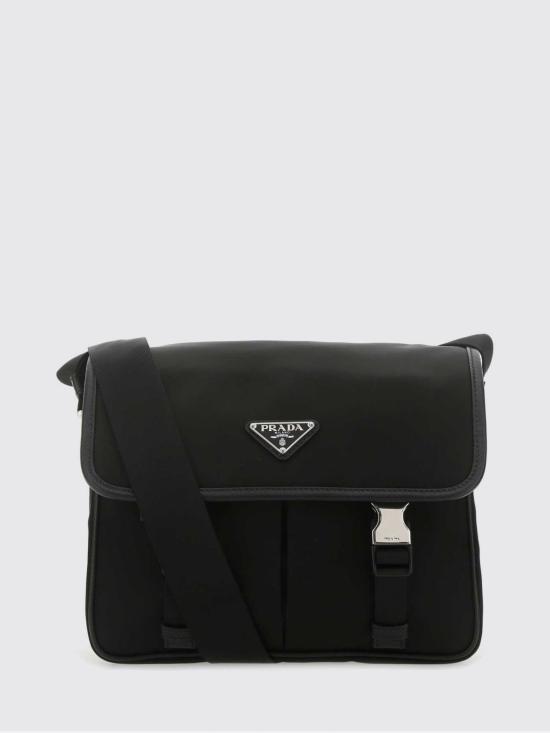 26FW 프라다 리나일론 사피아노 레더 숄더백 2VD769VXLO2DMH F0002 Black