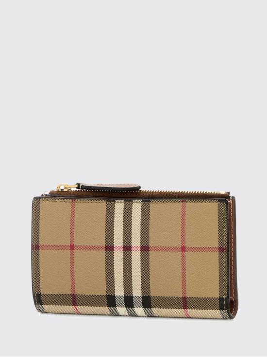 26FW 버버리 미디엄 체크 바이폴드 지갑 8109808 Brown - BURBERRY