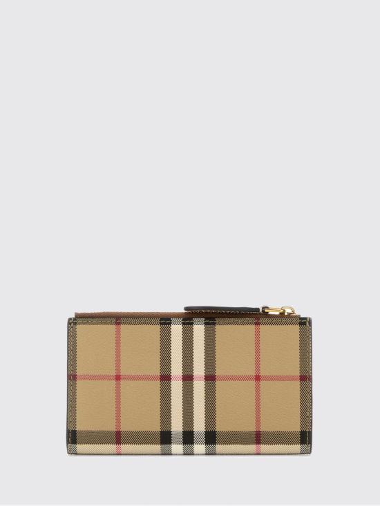 26FW 버버리 미디엄 체크 바이폴드 지갑 8109808 Brown - BURBERRY