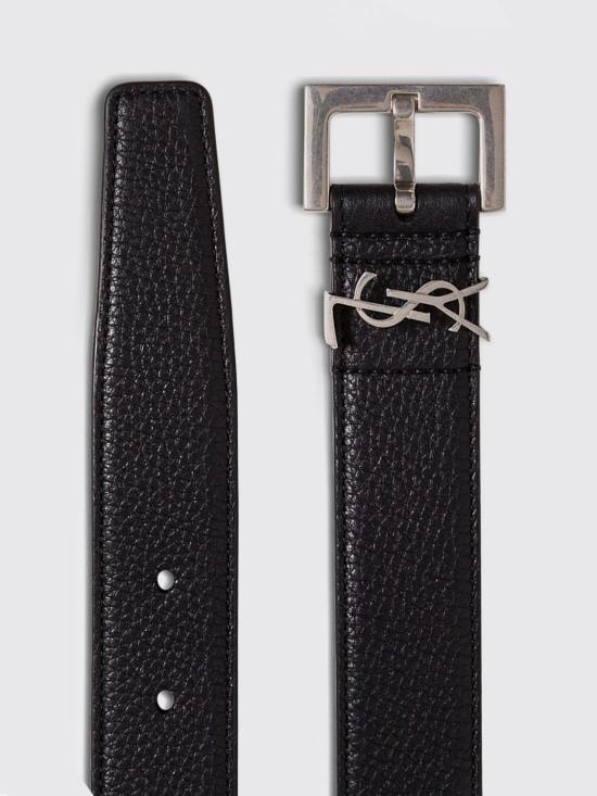 26FW 생로랑 모노그램 벨트 634440DTI0E 1000 Black - SAINT LAURENT