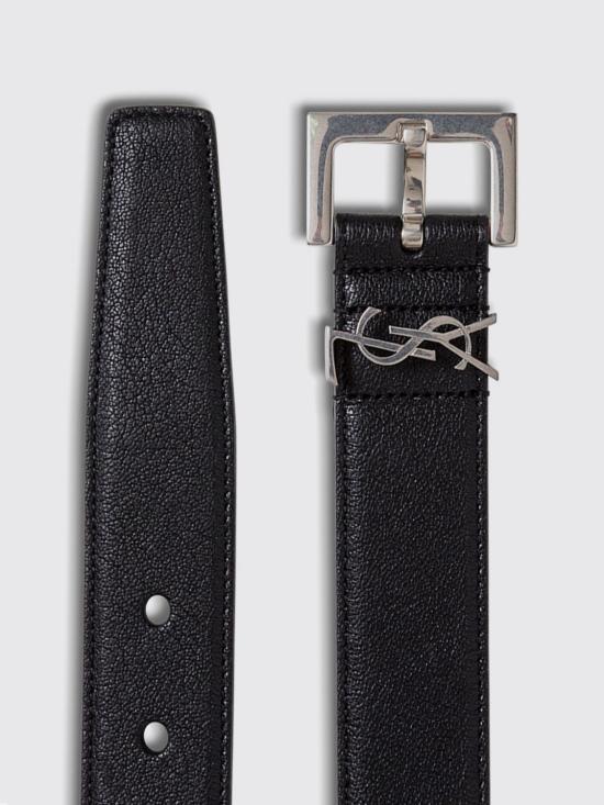 26FW 생로랑 모노그램 벨트 634440BRM0E 1000 Black - SAINT LAURENT
