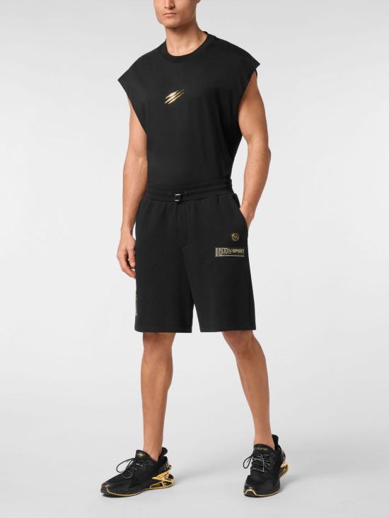 26SS 플레인스포츠 숏팬츠 PAECMJT2601STE003N 0294 Black - PLEIN SPORT