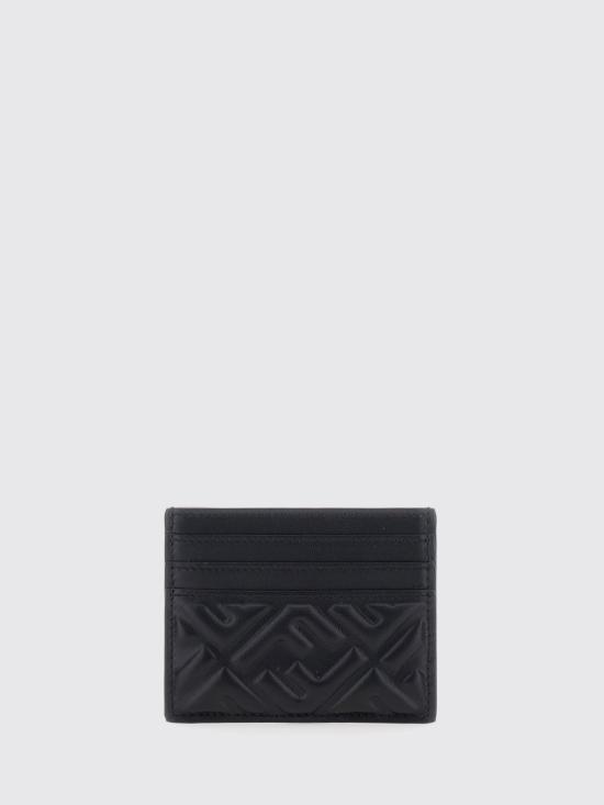 26FW 펜디 바게트 나파 레더 플랫 카드 케이스 8M0445AAJD F0KUR Black - FENDI