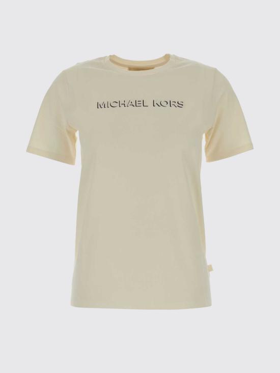 26FW 마이클 코어스 반팔 티셔츠 MT6528597J 110 Ivory - MICHAEL KORS