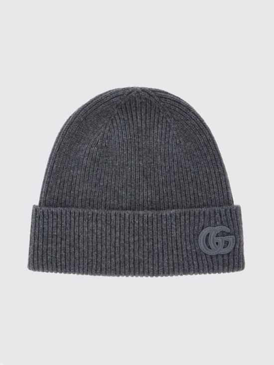 26FW 구찌 패치 캐시미어 비니 8341904GABX 1300 Grey