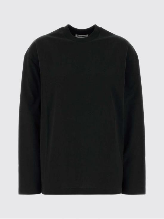 26FW 질샌더 반팔 티셔츠 J02GC0174J20348 001 Black - JIL SANDER