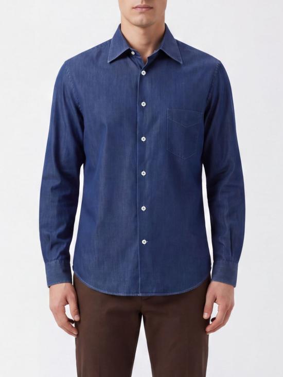 26SS 브루넬로 쿠치넬리 셔츠 MR6830621 C003 Denim