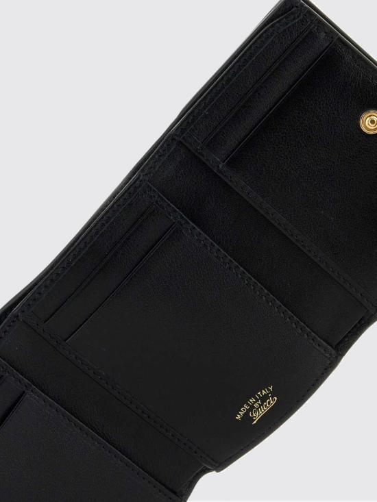 26FW 구찌 홀스빗 웹 스몰 트라이폴드 월렛 867131AAGF7 1053 Black - GUCCI