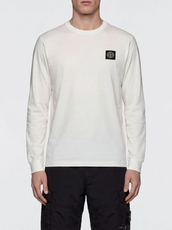 26FW 스톤 아일랜드 긴팔 티셔츠 2100031S0013 V0001 White