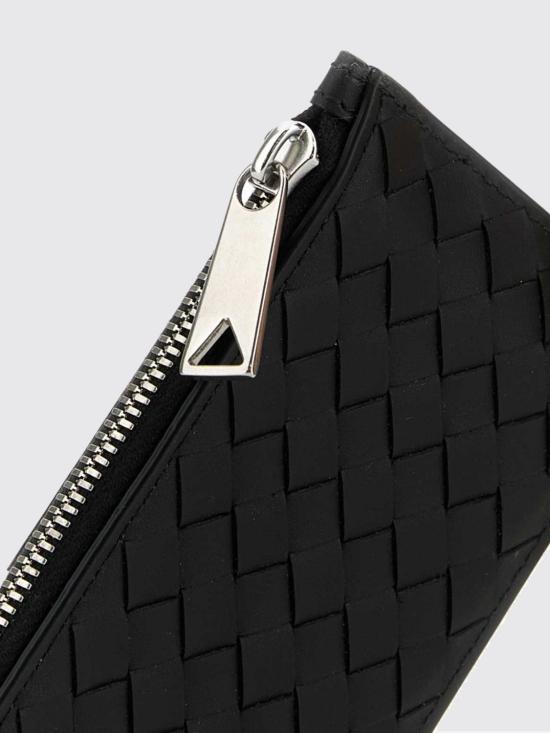 26FW 보테가베네타 피콜로 지퍼 카드 케이스 805827V4LQ1 8803 Black - BOTTEGA VENETA