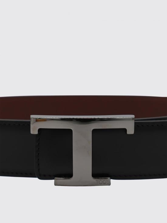 26FW 토즈 T 타임리스 리버서블 벨트 XCMCQR55100HDL 576C Black - TODS