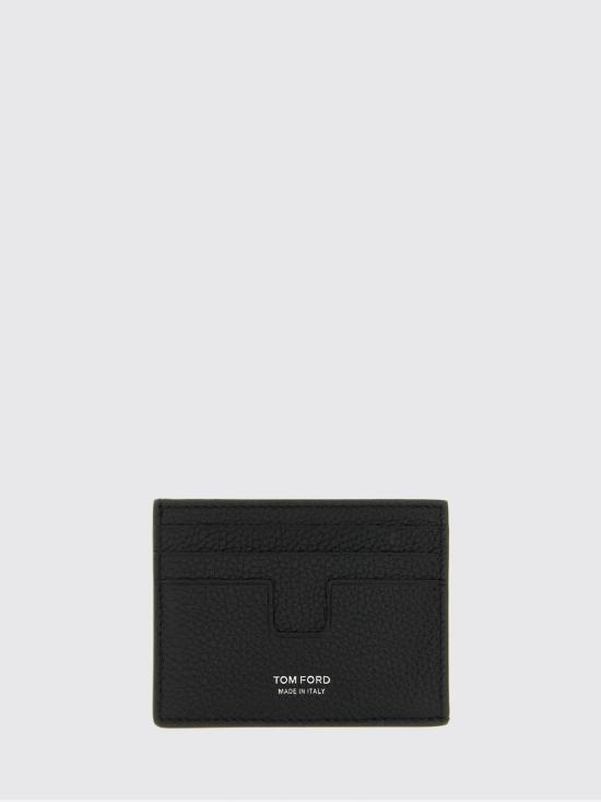 26FW 톰포드 페블 레더 클래식 카드 홀더 Y0233LCL158S NAA Black