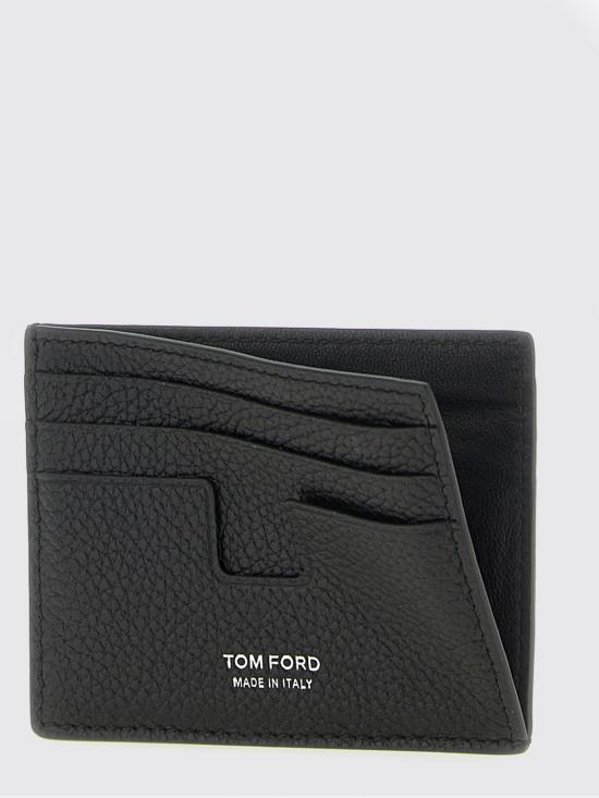 26FW 톰포드 페블 레더 클래식 카드 홀더 Y0233LCL158S NAA Black - TOMFORD