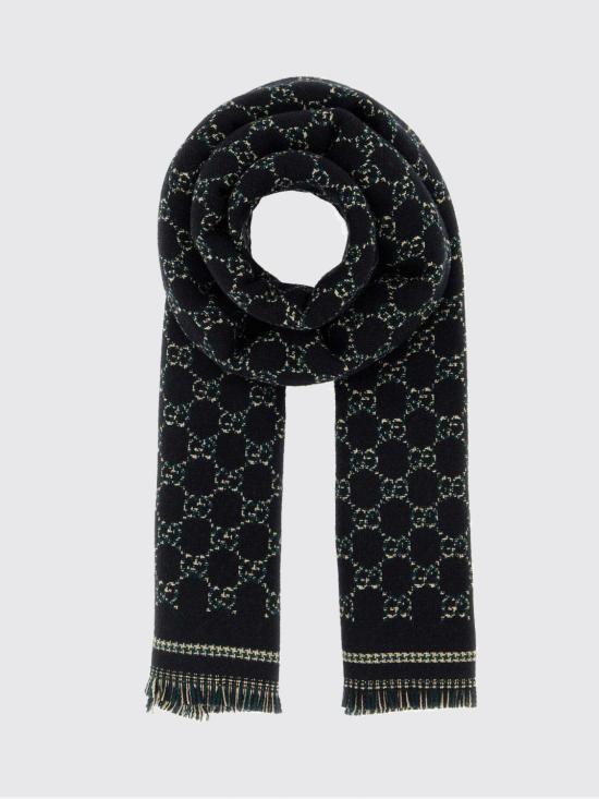 26FW 구찌 울 자카드 스카프 8362644G386 1066 Black