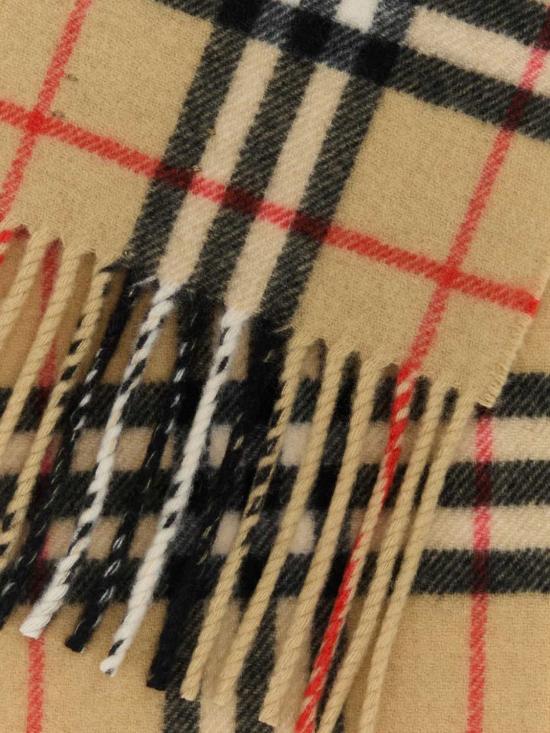 26FW 버버리 슬림 체크 캐시미어 스카프 8113377 Sand - BURBERRY