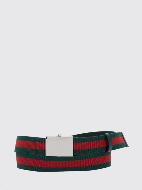 26FW 구찌 직사각형 버클 웹(Web) 벨트 874734HAAPT 8475 Green