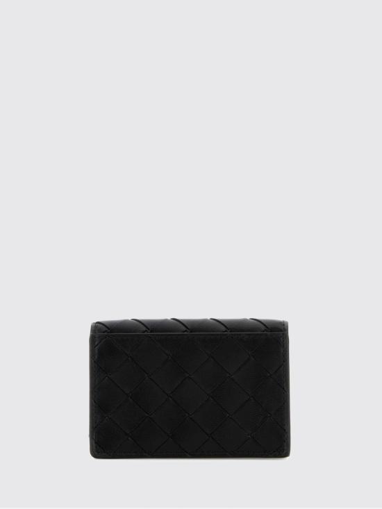 26FW 보테가베네타 인트레치아토 카드 케이스 814091VCPP3 8425 Black - BOTTEGA VENETA