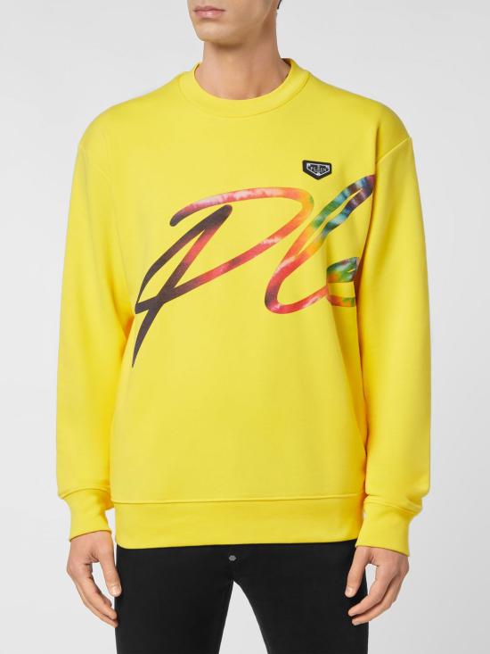 26SS 필립 플레인 긴팔 티셔츠 UABCUJO0011PJO002N 09 Yellow