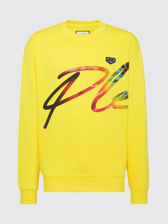 26SS 필립 플레인 긴팔 티셔츠 UABCUJO0011PJO002N 09 Yellow - PHILIPP PLEIN