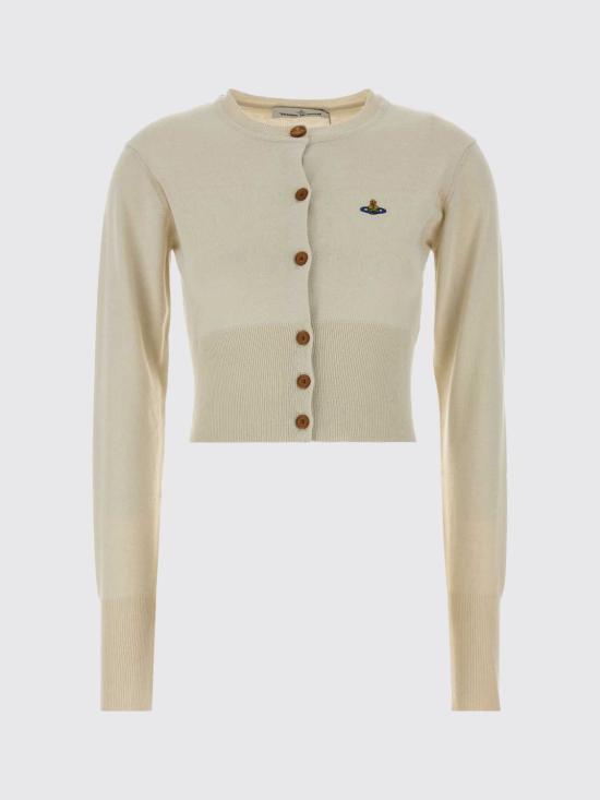 26FW 비비안웨스트우드 베아 크롭드 가디건 1803002UY001V A405 White - VIVIENNE WESTWOOD
