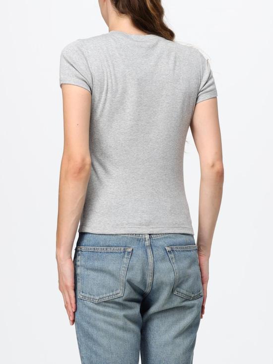26FW 생로랑 반팔 티셔츠 869630Y38BD 1403 Grey - SAINT LAURENT