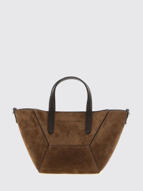 26FW 브루넬로 쿠치넬리 스웨이드 BC Duo 미니 백 MBDLD2675P C9773 Brown