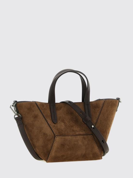 26FW 브루넬로 쿠치넬리 스웨이드 BC Duo 미니 백 MBDLD2675P C9773 Brown - BRUNELLO CUCINELLI