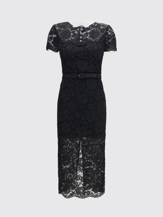 26FW 셀프 포트레이트 롱 원피스 AW26019MAB Black - SELF PORTRAIT