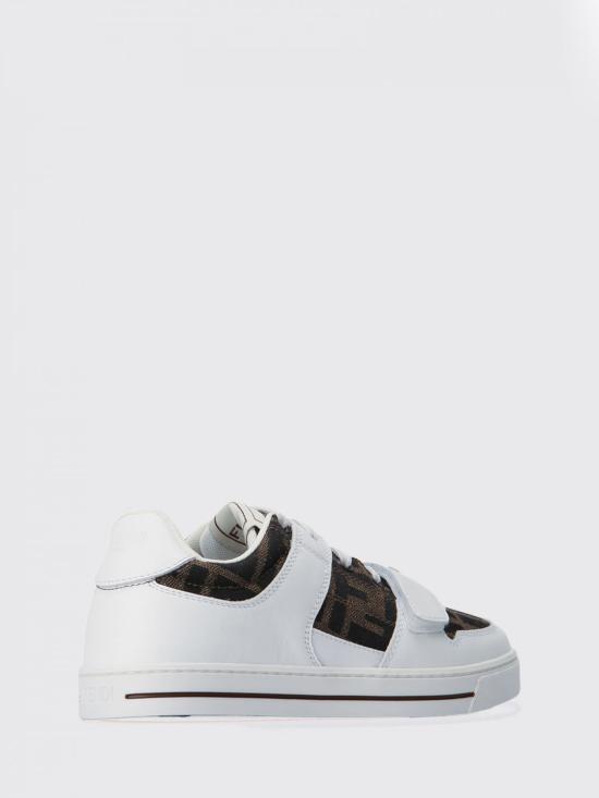 26FW [키즈] 펜디 스니커즈 JMR476AHGY F0C1A White - FENDI