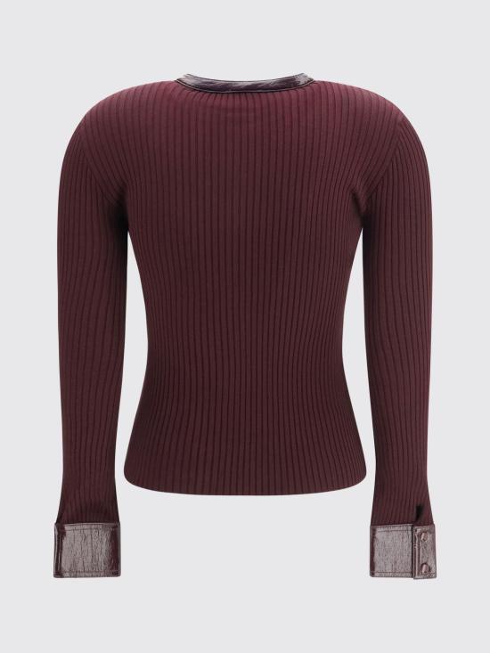 26FW 쿠레쥬 스웨터 326MGI056FI0001 4010 Burgundy - COURREGES