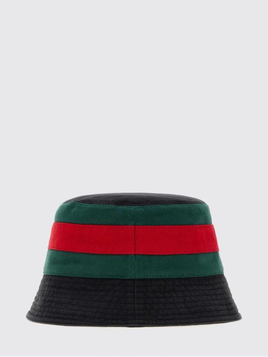 26FW 구찌 워시드 코튼 버킷 햇 워시드 코튼 버킷 햇 8757424HBKI 1066 Black - GUCCI