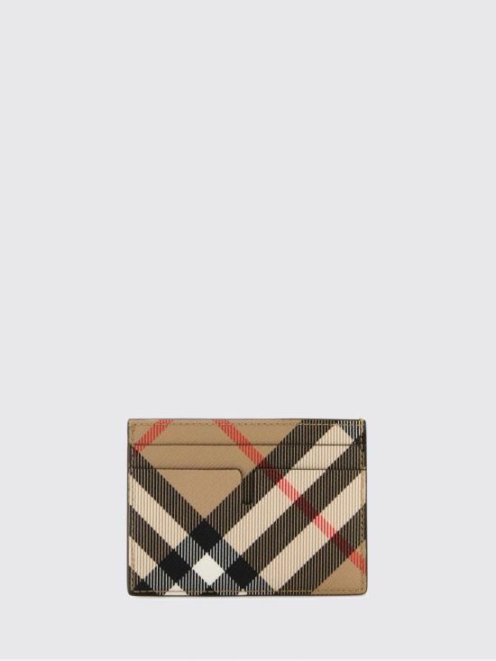 26FW 버버리 체크 카드 케이스 8091914 Sand - BURBERRY