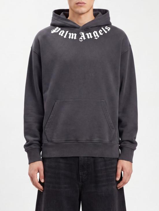 26FW 팜앤젤스 후드 티셔츠 PAMBB003FL001 1003 Black