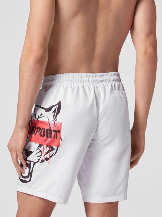 26SS 플레인스포츠 스윔팬츠 SACCMMX0049SXV005N 01 White - PLEIN SPORT