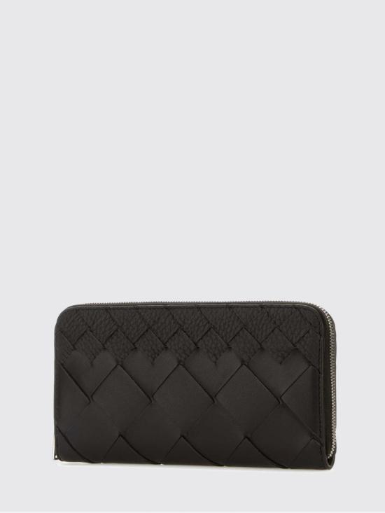 26FW 보테가베네타 인트레치아토 집 어라운드 월렛 814838V5UH1 2145 Silver - BOTTEGA VENETA