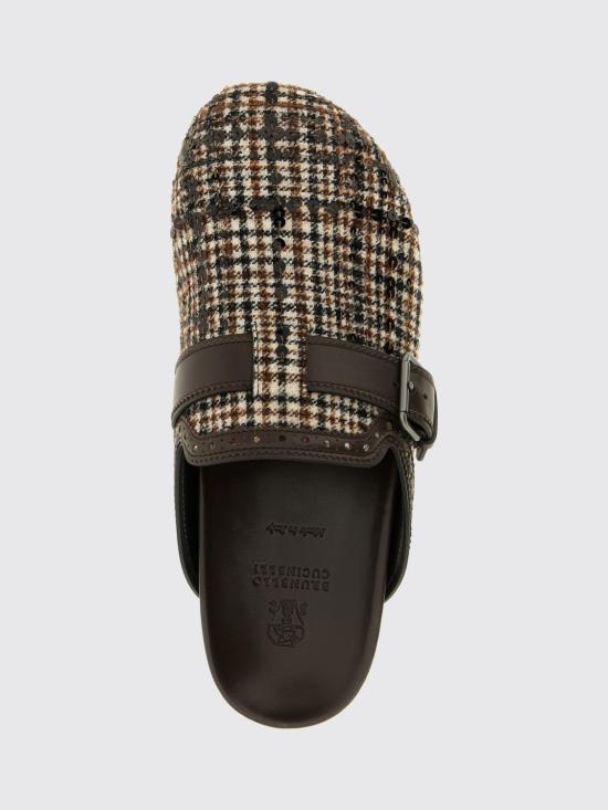 26FW 브루넬로 쿠치넬리 플랫 슈즈 MZ57G3373P C016 Brown - BRUNELLO CUCINELLI