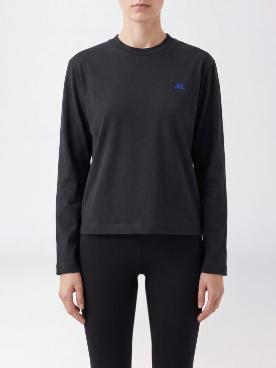 26FW 질샌더 반팔 티셔츠 J02GC0164J45048 001 Black