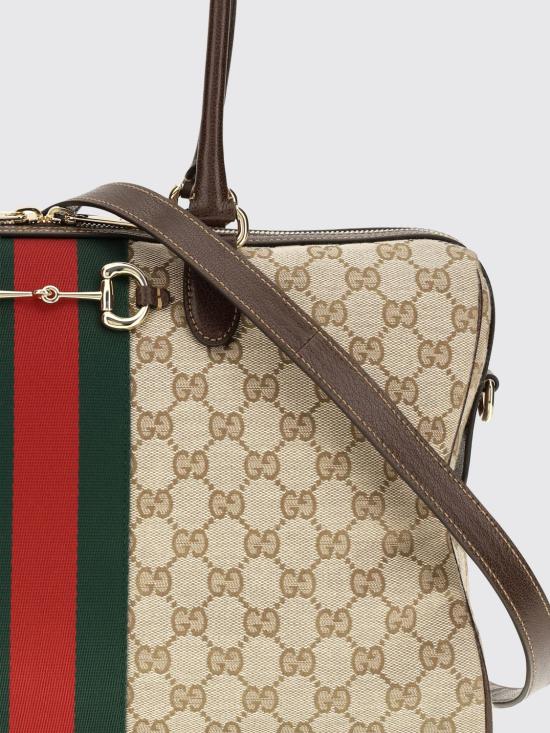 26FW 구찌 보르세토 GG 캔버스 라지 보스턴백 866734FAFV9 9653 Sand - GUCCI