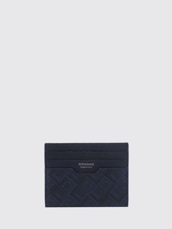 26FW 살바토레 페라가모 크레딧 카드 홀더 661583 791193 NEW NAVY Blue