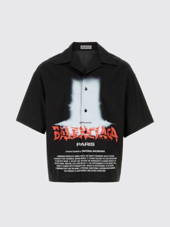 26FW 발렌시아가 셔츠 A001ZPTULA9 1000 Black