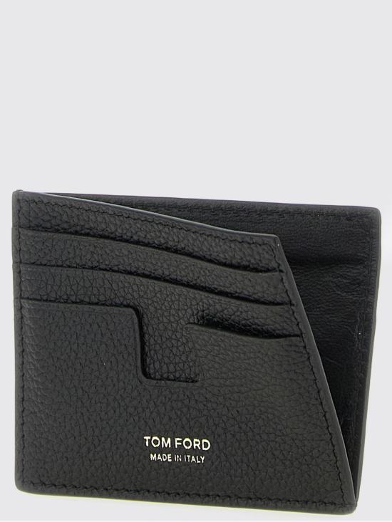 26FW 톰포드 그레인 레더 클래식 카드 홀더 Y0233LCL158G NAA Black - TOMFORD