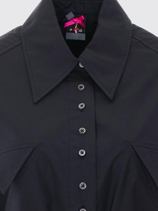 26FW 핑코 셔츠 107510A3KB Z99 Black - PINKO