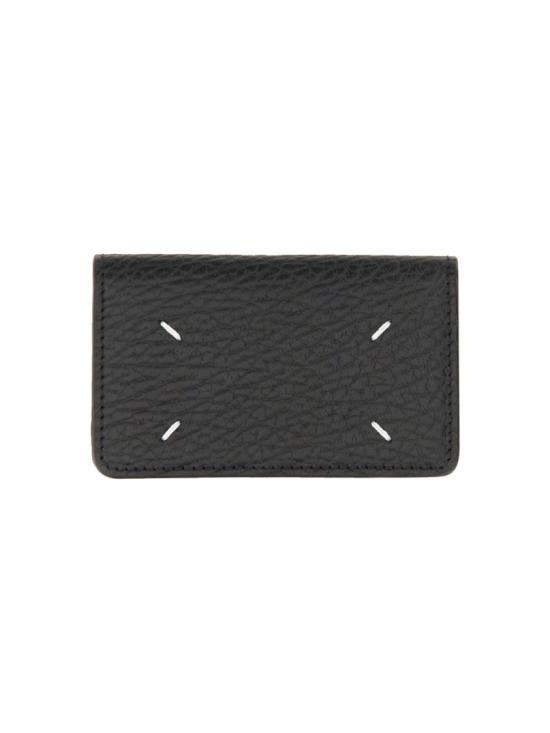 26FW 마르지엘라 스티치 레더 플랩 카드 홀더 SA3VX0008 P4455T8013 Black