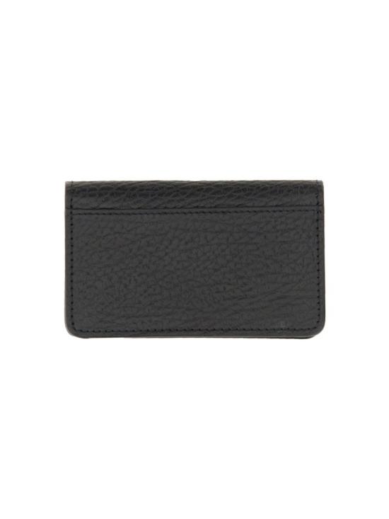 26FW 마르지엘라 스티치 레더 플랩 카드 홀더 SA3VX0008 P4455T8013 Black - MAISON MARGIELA