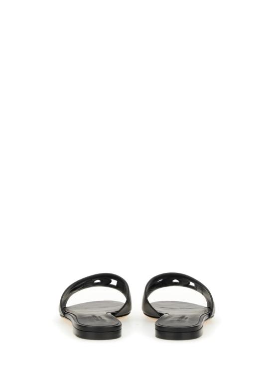  돌체앤가바나 DG 로고 카프스킨 슬리퍼 CQ0436 AY32980999 Black - DOLCE & GABBANA