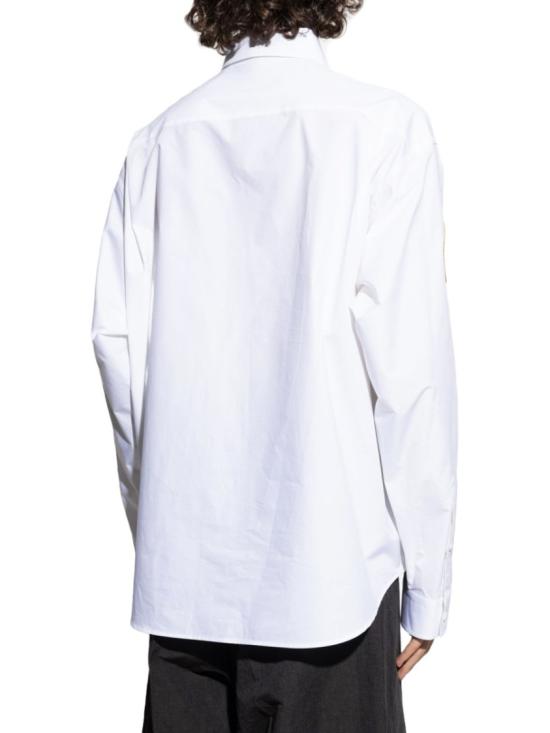  발렌시아가 패치 라지 핏 셔츠 830979 TRM289000 White - BALENCIAGA