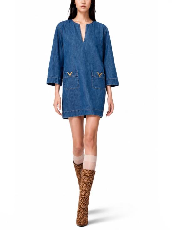26SS 발렌티노 가라바니 원피스 8B3DA03B9YA 558 Blue - VALENTINO GARAVANI